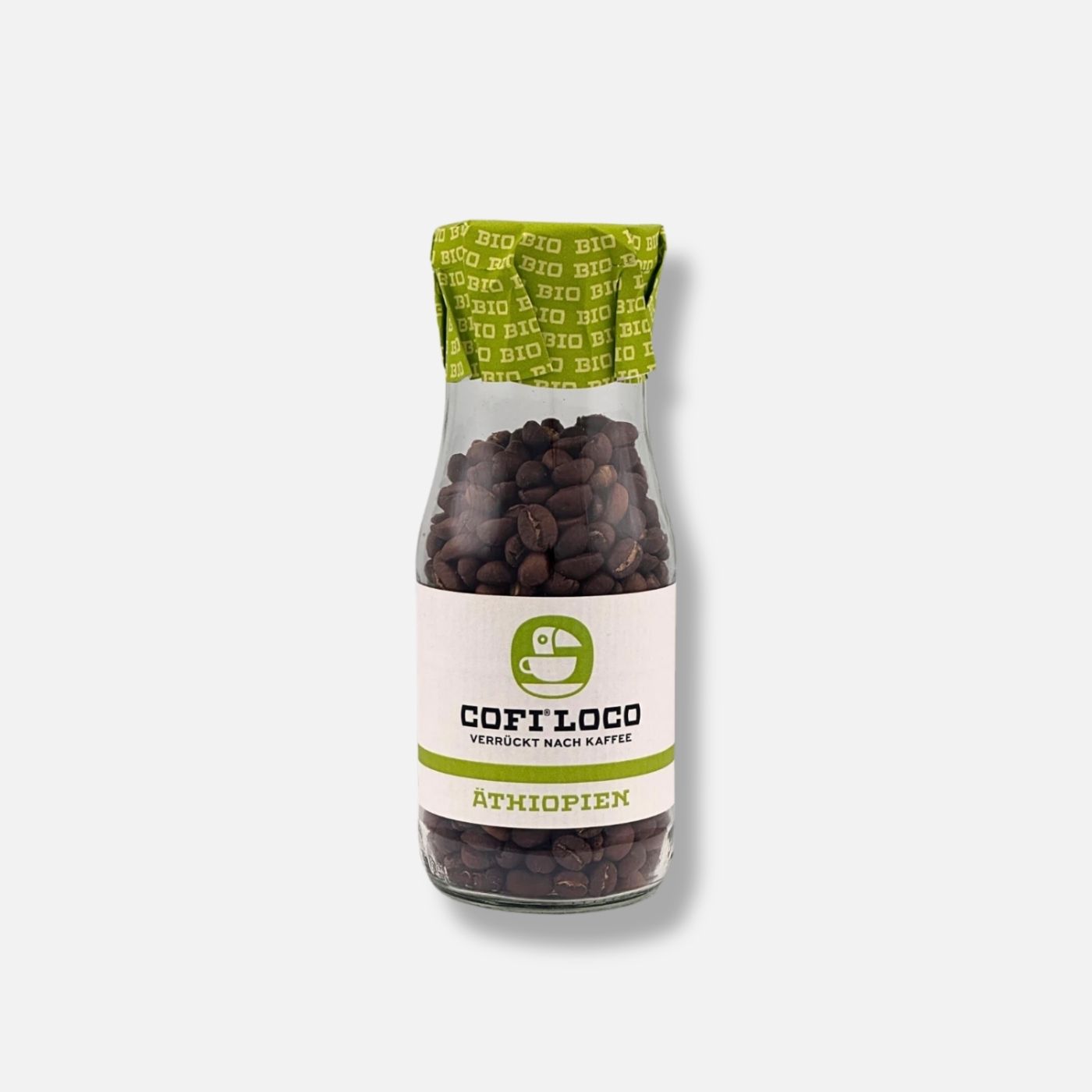 Bio fairtrade Kaffee in der Mehrwegflasche - Äthopien Cafe Creme